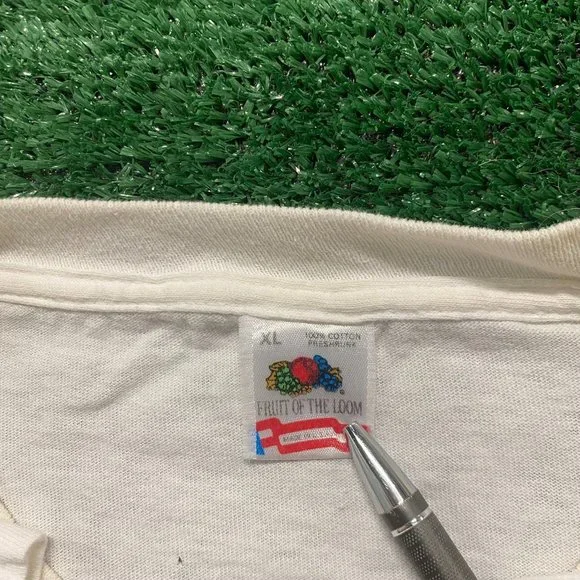 Vintage 90s Funny Santa Claus Shirt Farmer Single Stitch Tee - Picture 6 of 7